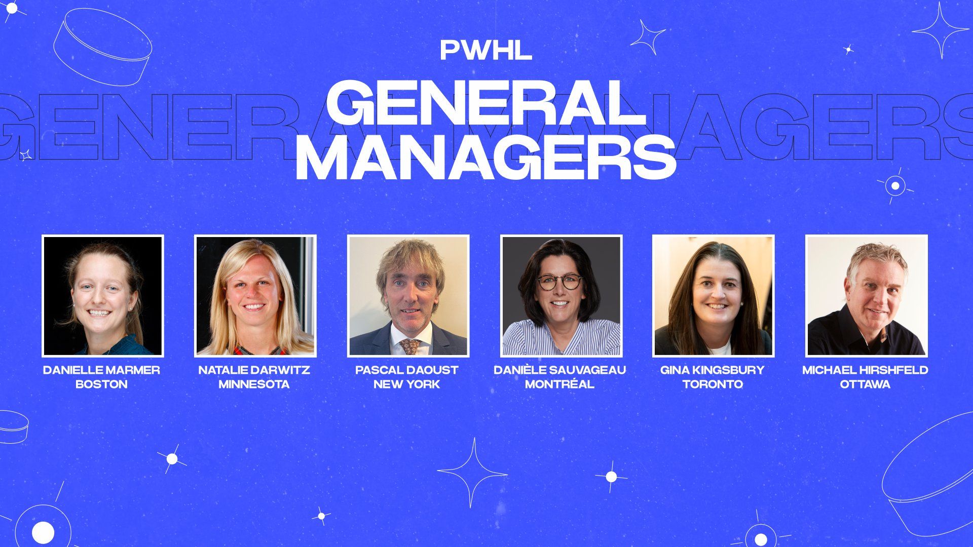 PWHL Introduces General Managers, Announces Draft Order