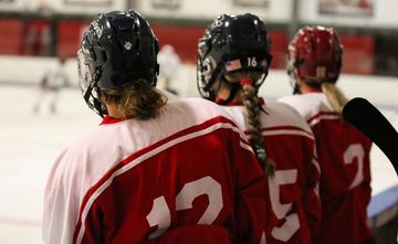 In Hudson, New Hampshire, Women's Hockey Plays On